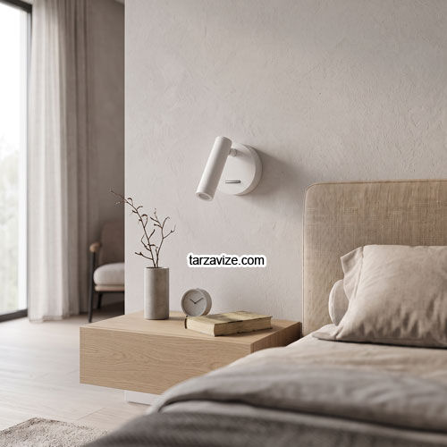 TRZ8038 Sıva Üstü Beyaz LED Yatak Başı Okuma Apliği