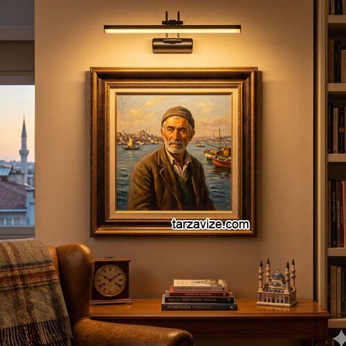 Tarzavize 12 Watt Siyah Led Duvar Resim Tablo Flüt Aplik Günışığı Işık