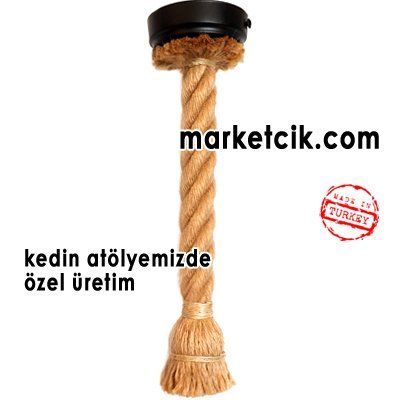 Tarzavize Duylu ve Rozanslı 3cm Dekoratif Halat Sarkıt Avize 55-60-65-70cm 70 cm