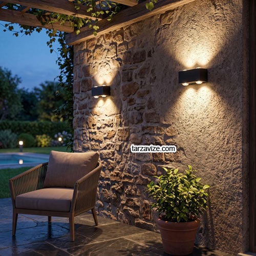 Tarzavize IP65 Dış Mekan 4 W Alüminyum Led Duvar Aplik MR8061