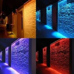 Tarzavize 35cm 12 Watt Led Wallwasher Duvar Boyama Aydınlatma Armatürü, Beyaz-Günışığı-Mavi-Kırmızı-Yeşil-Amber-RGB Işık
