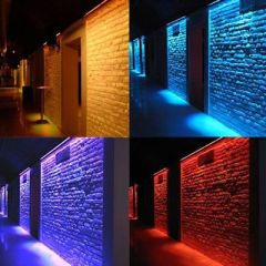 Marketcik 20cm 6 Watt Led Wallwasher Duvar Boyama Aydınlatma Armatürü, Beyaz-Günışığı-Mavi-Kırmızı-Yeşil-Amber-RGB Işık