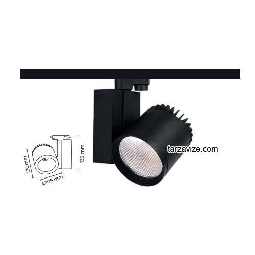 Tarzavize 40 Watt Led Ray Spot Armatür TRZ2028