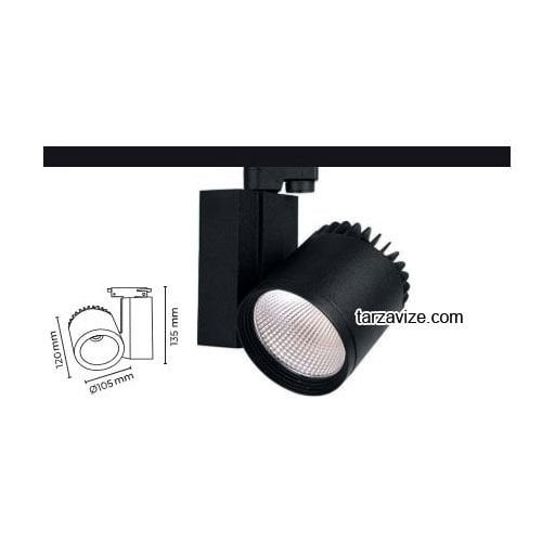 Tarzavize 40 Watt Led Ray Spot Armatür TRZ2028