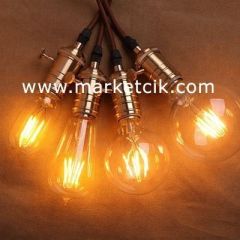 Tarzavize 4 Watt G95 Led Rustik Glop Ampul E27 Duy