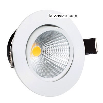 Marketcik 5W Led Spot Armatür Beyaz Kasa Günşığı-Beyaz Işık
