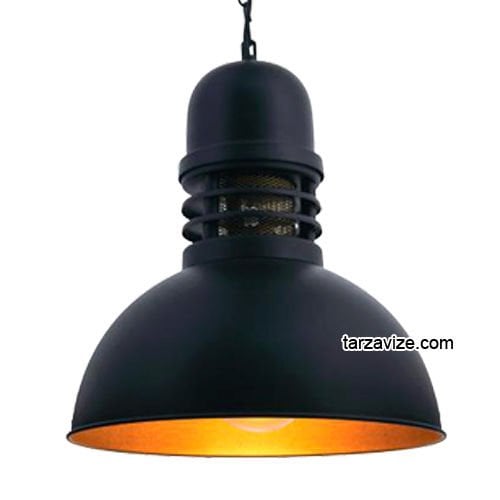 Tarzavize TRT14 Dekoratif Siyah Tekli Retro Modern Sarkıt Avize