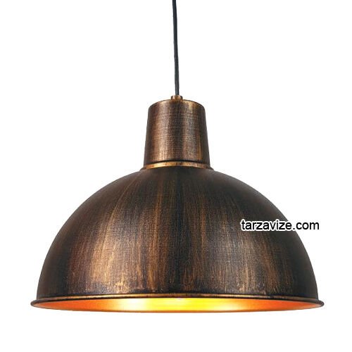 Tarzavize TRT21 Dekoratif Eskitme Tekli Retro Modern Sarkıt Avize