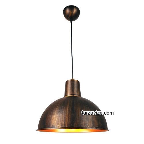 Tarzavize TRT21 Dekoratif Eskitme Tekli Retro Modern Sarkıt Avize