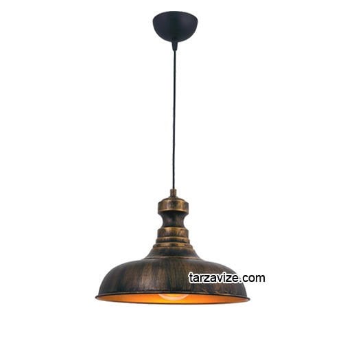 Tarzavize TRT28 Dekoratif Eskitme Tekli Retro Modern Sarkıt Avize