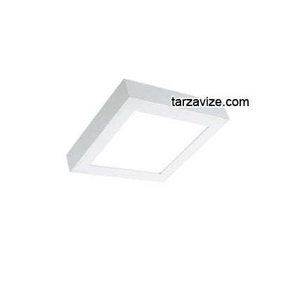 Tarzavize 18-20 Watt Sıva Üstü Kare Led Panel Armatür Günışığı