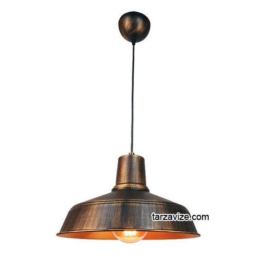 Tarzavize TRT34 Dekoratif Eskitme Tekli Retro Modern Sarkıt Avize