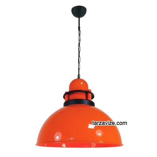 Tarzavize TRT45 Dekoratif Turuncu Tekli Retro Modern Sarkıt Avize