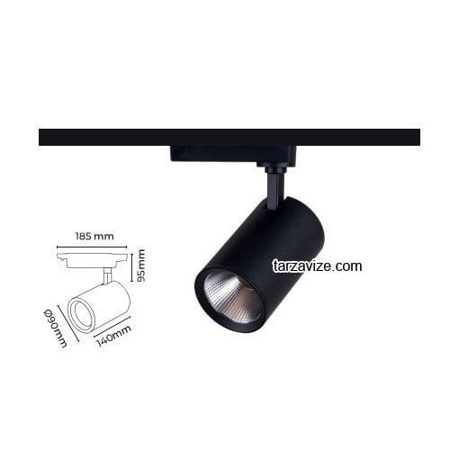 Tarzavize 30 Watt Led Ray Spot Armatür TRZ2050