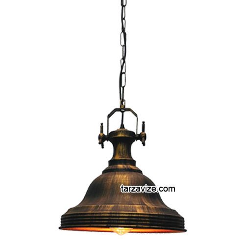 Tarzavize TRT53 Dekoratif Eskitme Tekli Retro Modern Sarkıt Avize