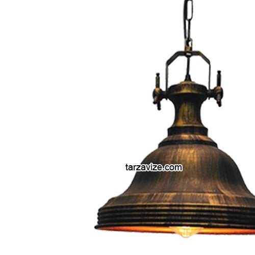 Tarzavize TRT53 Dekoratif Eskitme Tekli Retro Modern Sarkıt Avize