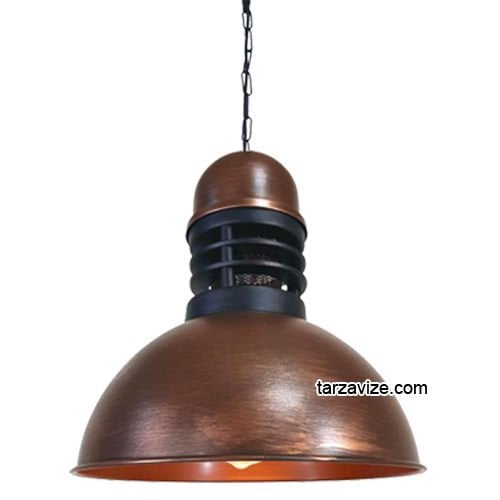 Tarzavize TRT54 Dekoratif Bakır Eskitme Tekli Retro Modern Sarkıt Avize