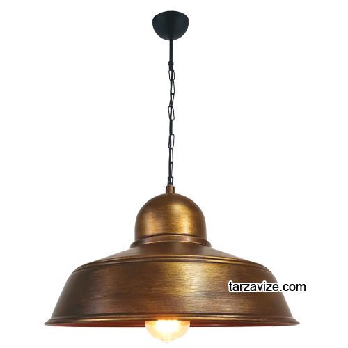 Tarzavize TRT57 Dekoratif Eskitme Tekli Retro Modern Sarkıt Avize
