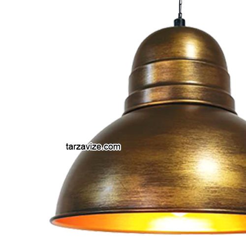 Tarzavize TRT64 Dekoratif Eskitme Tekli Retro Modern Sarkıt Avize