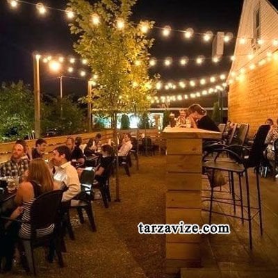 Marketcik Sıralı Bahçe Aydınlatma, Seyyar Bahçe Işıklandırma Kablosu 50 cm Aralıklı