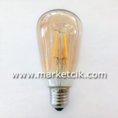 Edison Dekoratif Led Armut Ampul 8 Watt E27 Duy, ST64 Oval Armut Ampul Modeli