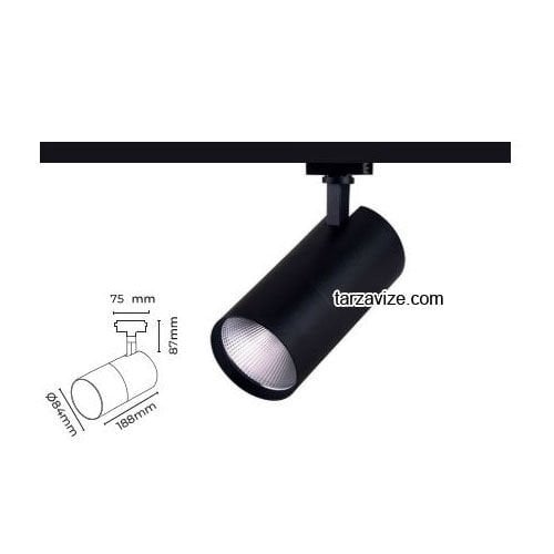 Tarzavize 30 Watt Led Ray Spot Armatür TRZ2051