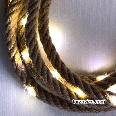 Tarzavize Dekoratif Halat Led Işık 2,5 Metre