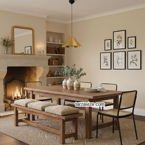 Tarzavize TRT79 Dekoratif Eskitme Tekli Retro Modern Sarkıt Avize