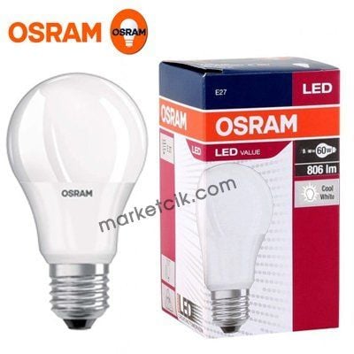 Osram Led Ampul 9 Watt Beyaz Işık Led Ampul 6500K E27