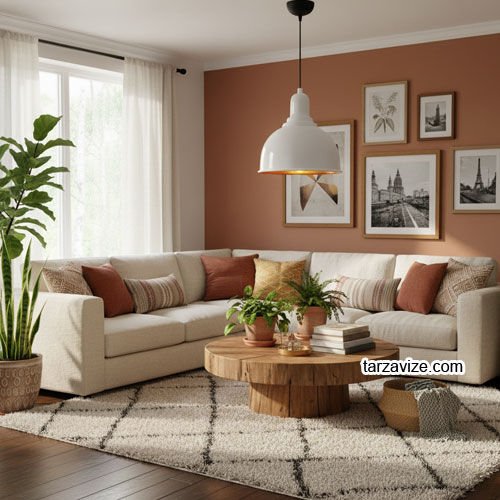 Tarzavize TRT81 Dekoratif Beyaz Tekli Retro Modern Sarkıt Avize