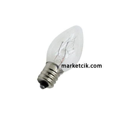 Tarzavize 7 Watt E14 Duy Parfüm Ampül Şeffaf Günışığı Renk