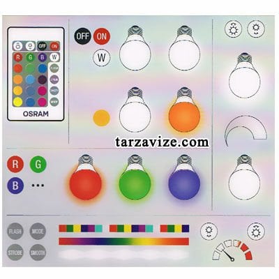 Osram 9W E27 Duy Renk Değiştiren Uzaktan Kumandalı Led Ampul