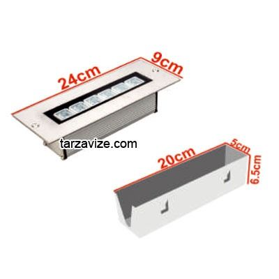 6 Watt Sıva Altı Led Wallwasher Duvar Boyama Aydınlatma Armatürü, Beyaz-Günışığı-Mavi-Kırmızı-Yeşil-Amber Işık