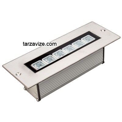 6 Watt Sıva Altı Led Wallwasher Duvar Boyama Aydınlatma Armatürü, Beyaz-Günışığı-Mavi-Kırmızı-Yeşil-Amber Işık Amber