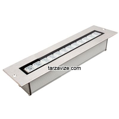 12 Watt Sıva Altı Led Wallwasher Duvar Boyama Aydınlatma Armatürü, Beyaz-Günışığı-Mavi-Kırmızı-Yeşil-Amber Işık Amber