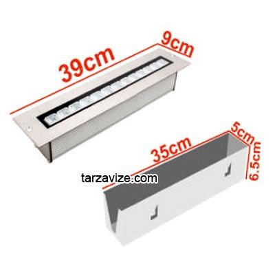 12 Watt Sıva Altı Led Wallwasher Duvar Boyama Aydınlatma Armatürü, Beyaz-Günışığı-Mavi-Kırmızı-Yeşil-Amber Işık Amber