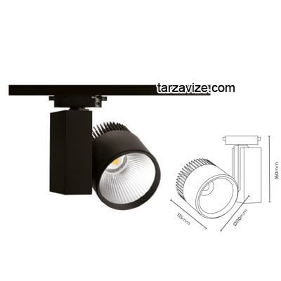 Marketcik 30 Watt Led Ray Spot Armatür Beyaz ve Günışığı Işık Osram-Samsung Led