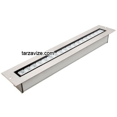 18 Watt Sıva Altı Led Wallwasher Duvar Boyama Aydınlatma Armatürü, Beyaz-Günışığı-Mavi-Kırmızı-Yeşil-Amber Işık Amber