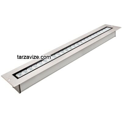 24 Watt Sıva Altı Led Wallwasher Duvar Boyama Aydınlatma Armatürü, Beyaz-Günışığı-Mavi-Kırmızı-Yeşil-Amber Işık Amber