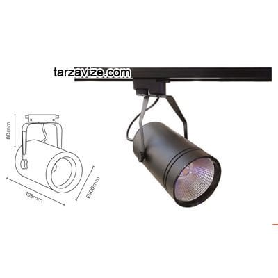 Tarzavize 30 Watt Led Ray Spot Armatür Beyaz ve Günışığı Işık Osram-Samsung Led