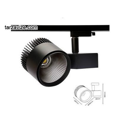Tarzavize 30 Watt Led Ray Spot Armatür Beyaz ve Günışığı Işık Osram-Samsung Led