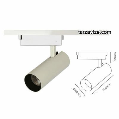 Tarzavize 10 Watt Led Ray Spot Armatür Beyaz ve Günışığı Işık