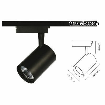 Marketcik 30 Watt Led Ray Spot Armatür Beyaz ve Günışığı Işık