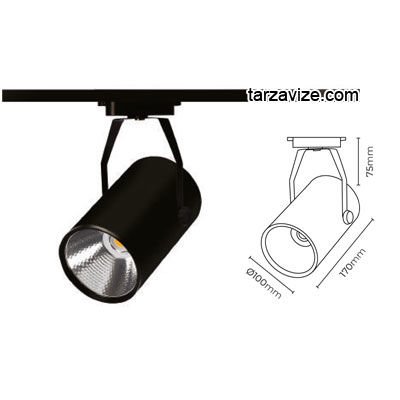 Tarzavize 20 Watt Led Ray Spot Armatür Beyaz ve Günışığı Işık