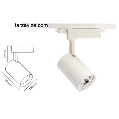 Tarzavize 30 Watt Led Ray Spot Armatür Beyaz ve Günışığı Işık