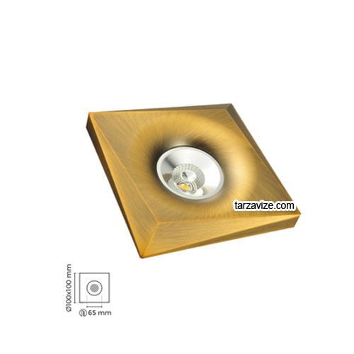 Tarzavize TRZ4009 Sıva Altı Dekoratif Eskitme Led Spot Armatür Beyaz-Günışığı Işık