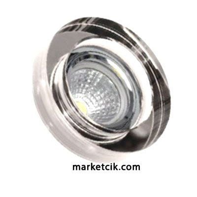 Tarzavize TR555 Sıva Altı Dekoratif Cam Led Spot Armatür Beyaz-Günışığı Işık