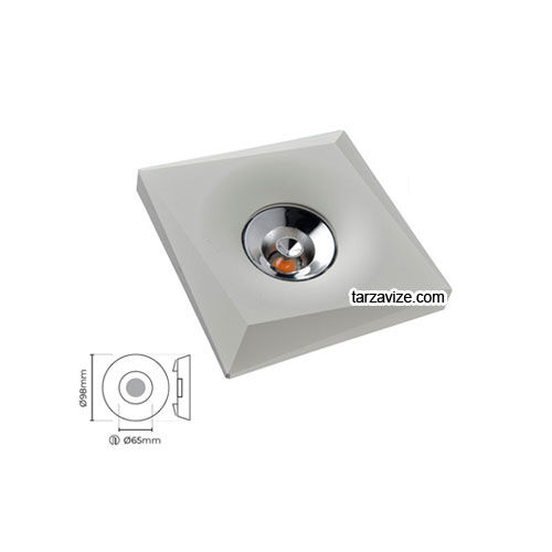 Tarzavize TRZ4011 Sıva Altı Dekoratif Krom Led Spot Armatür Beyaz-Günışığı Işık