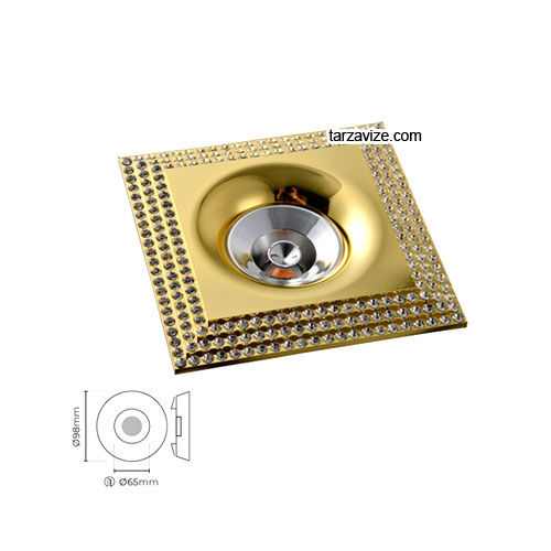 Tarzavize TRZ4017 Sıva Altı Dekoratif Gold Led Spot Armatür Beyaz-Günışığı Işık