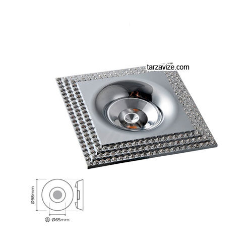 Tarzavize TRZ4018 Sıva Altı Dekoratif Krom Led Spot Armatür Beyaz-Günışığı Işık